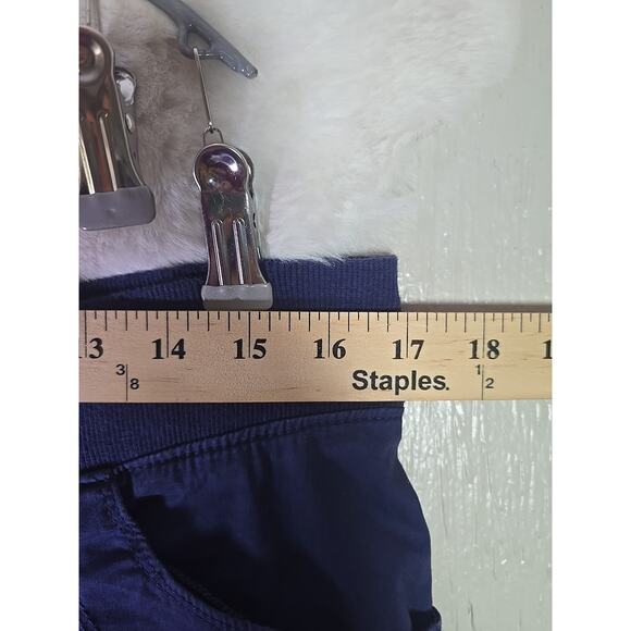 Lee Cargo Capri Relaxed Fit Pants Womens 34 Mid Rise Blue Casual School Work - Picture 3 of 7